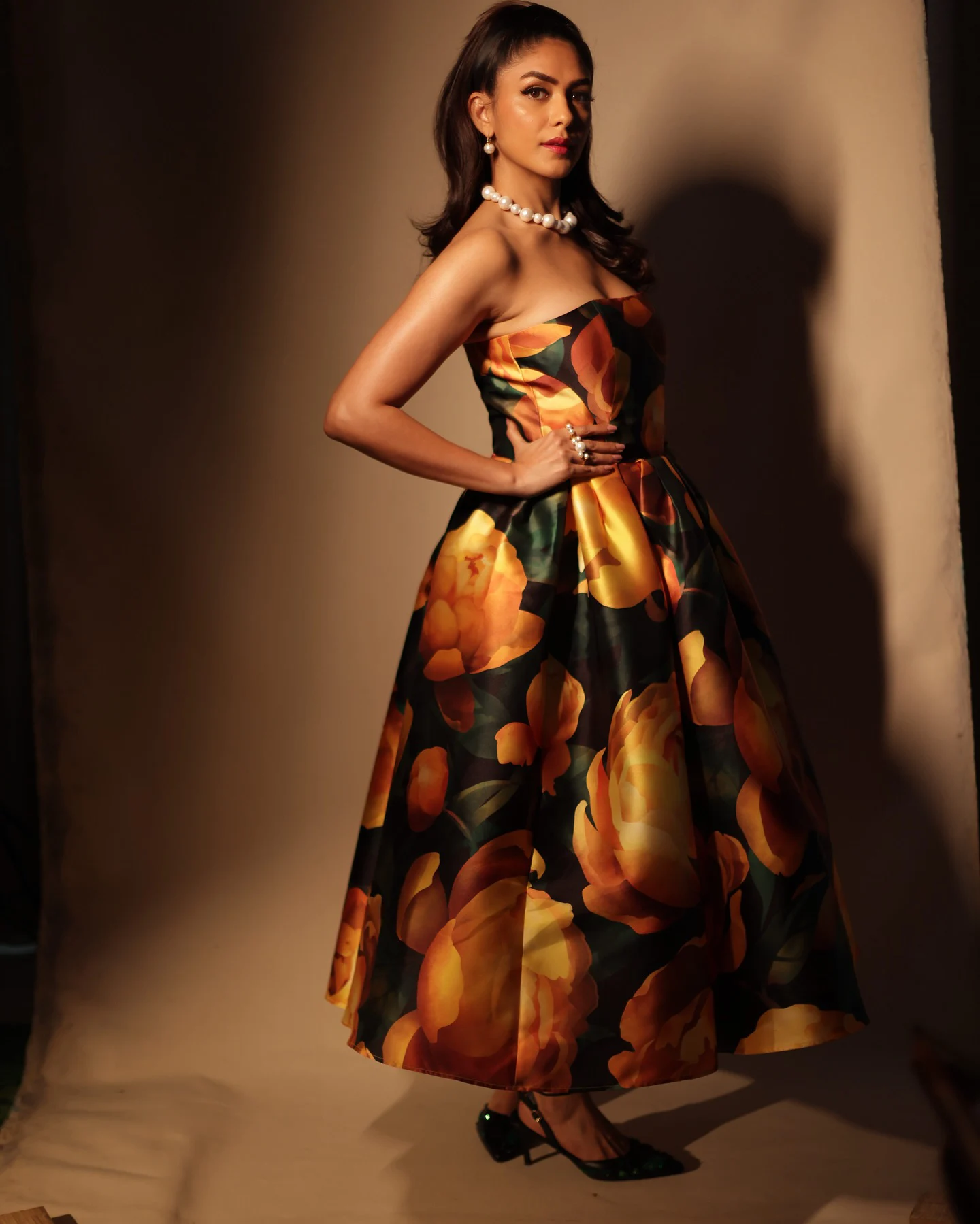 Mrunal Thakur Enjoying Coffee with Photo Shoot