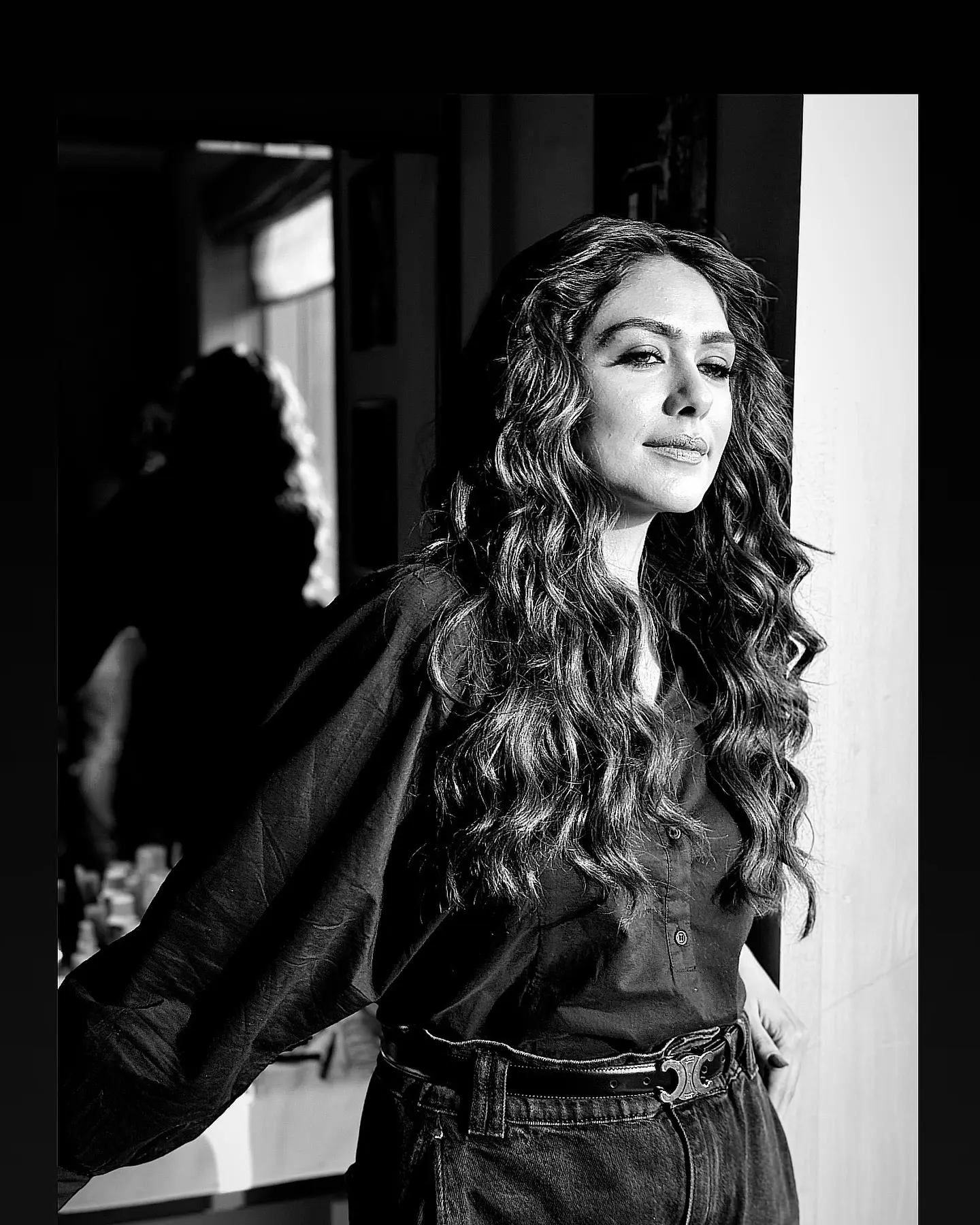 Mrunal Thakur Stylish Looks in Black Dress