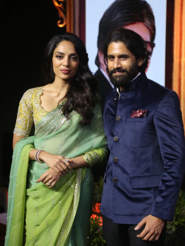 Naga Chaitanya Sobhita Dhulipala Photos from ANR National Award Event