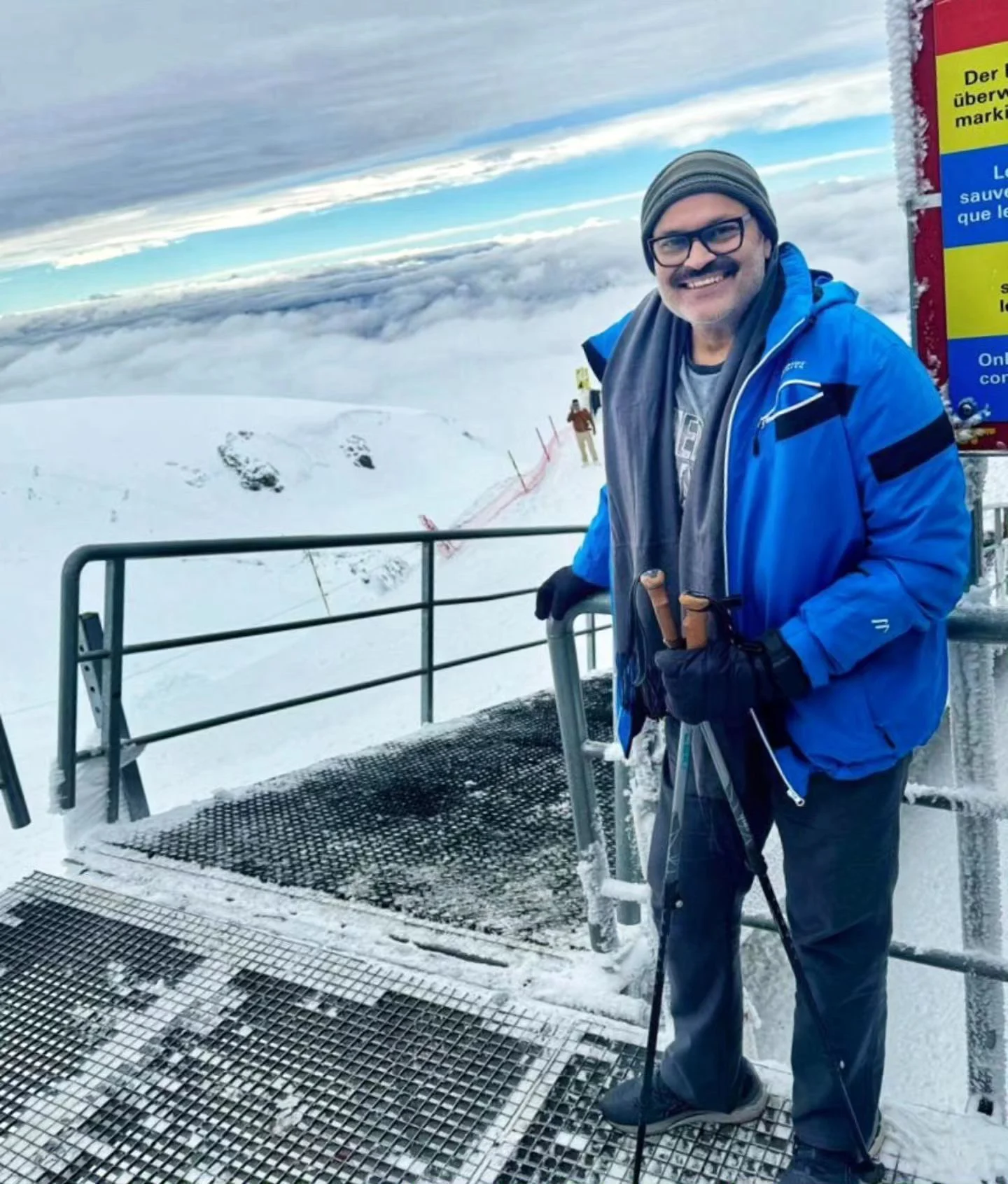 Nagababu Enjoying with Family in Switzerland