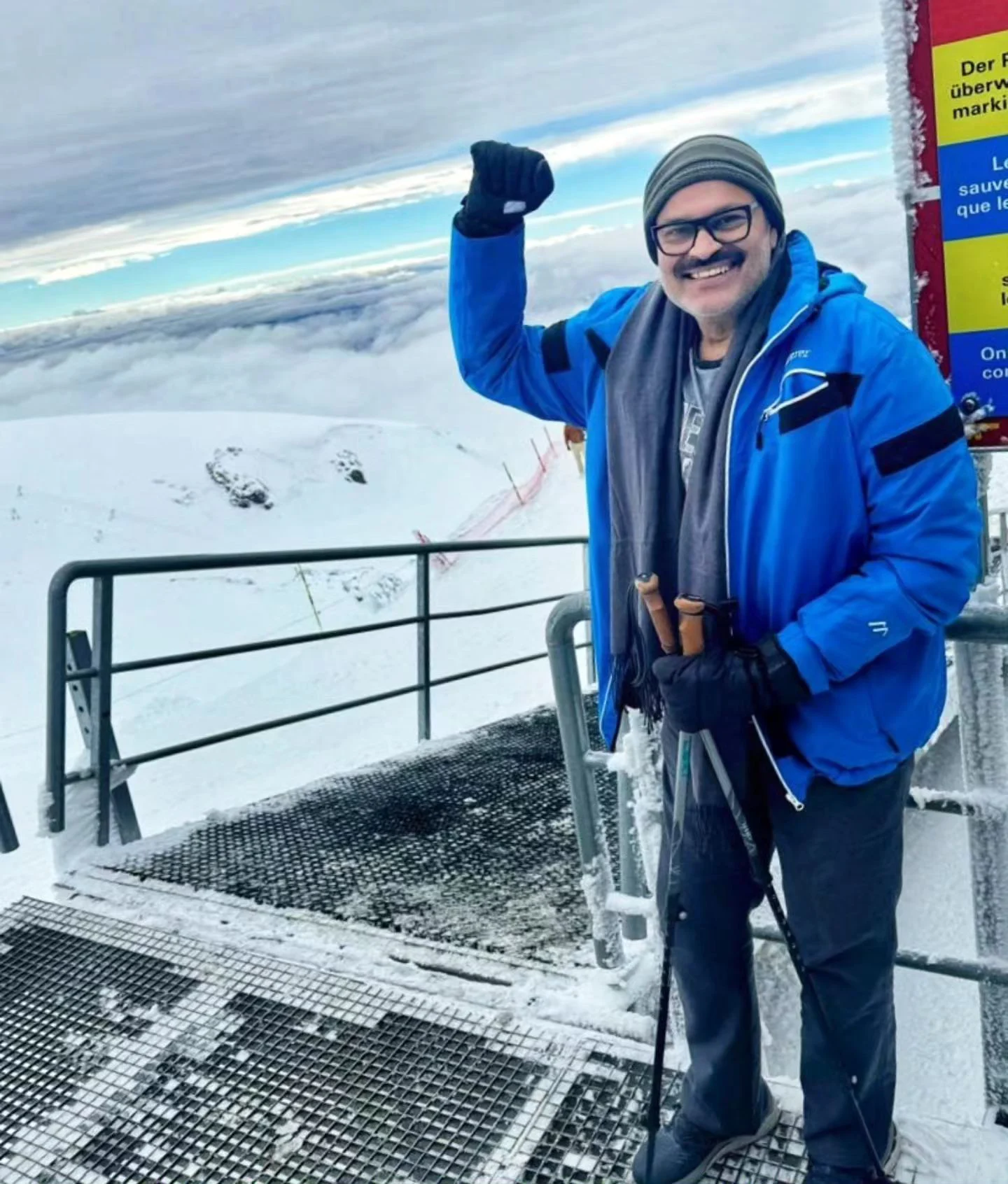 Nagababu Enjoying with Family in Switzerland
