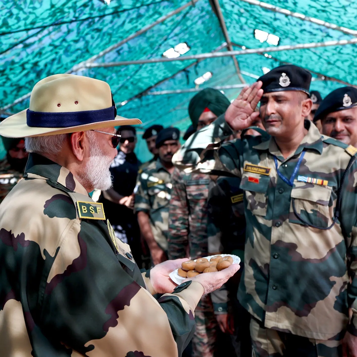 PM Narendra Modi Diwali Celebrations with BSF Soldiers at Boarder