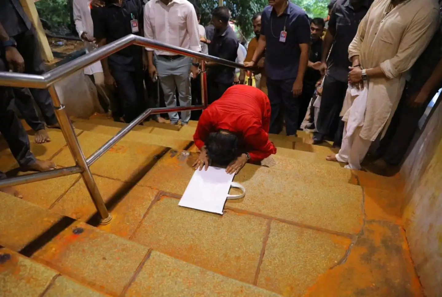 Pawan Kalyan Went to Tirumala by Walk Photos goes Viral