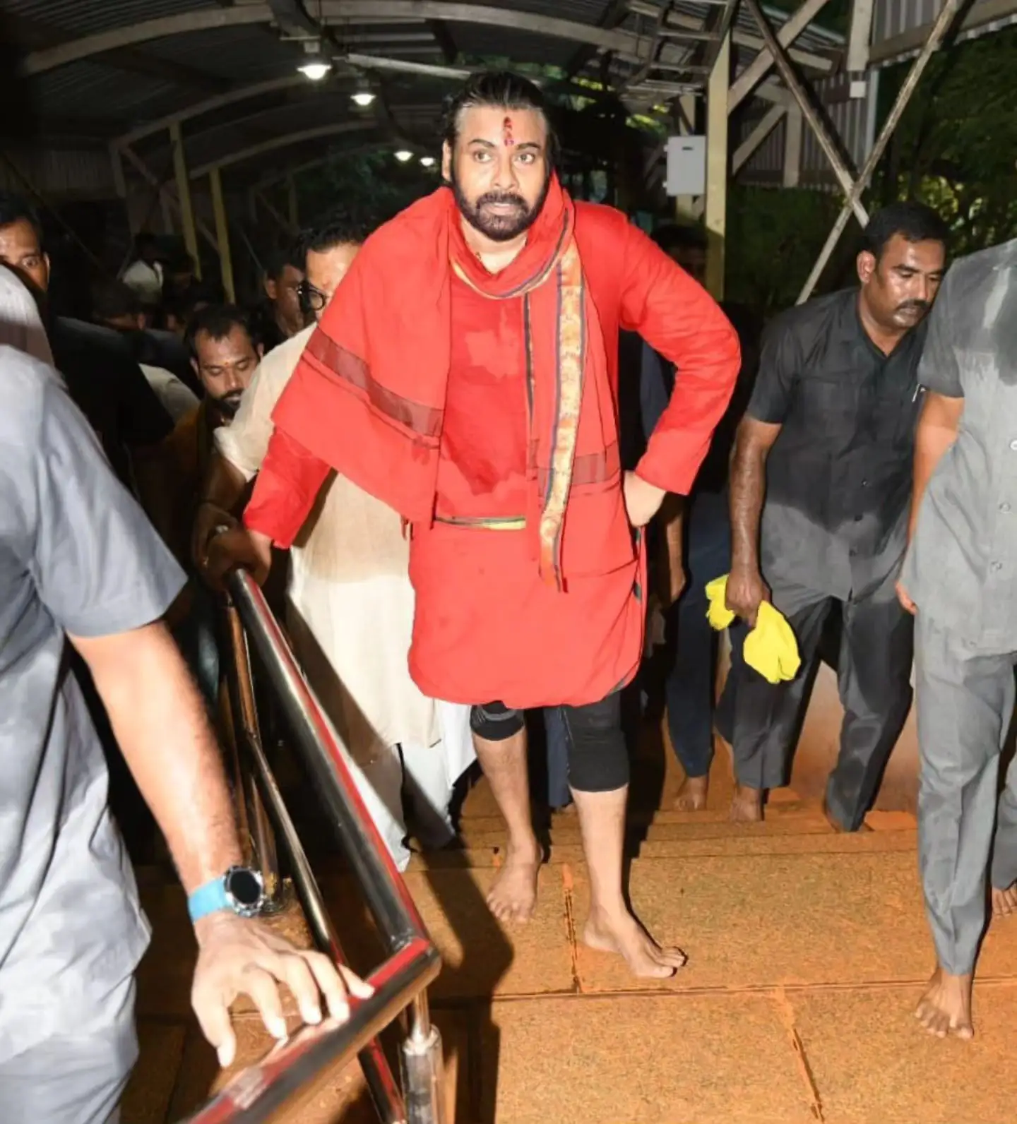 Pawan Kalyan Went to Tirumala by Walk Photos goes Viral