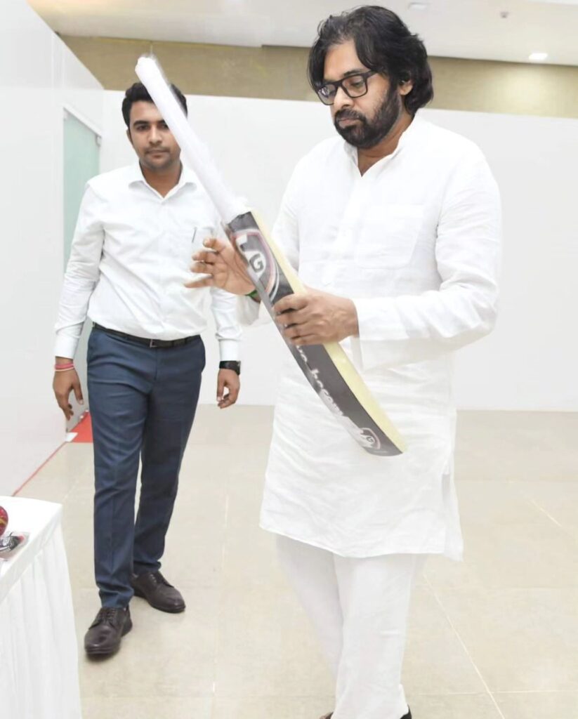 Pawan Kalyan Inspected Sports equipment in Pithapuram Photos goes Viral 