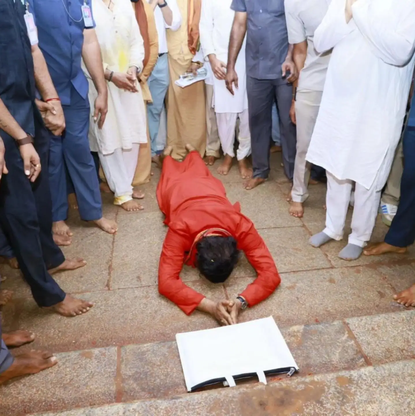 Pawan Kalyan Went to Tirumala by Walk Photos goes Viral