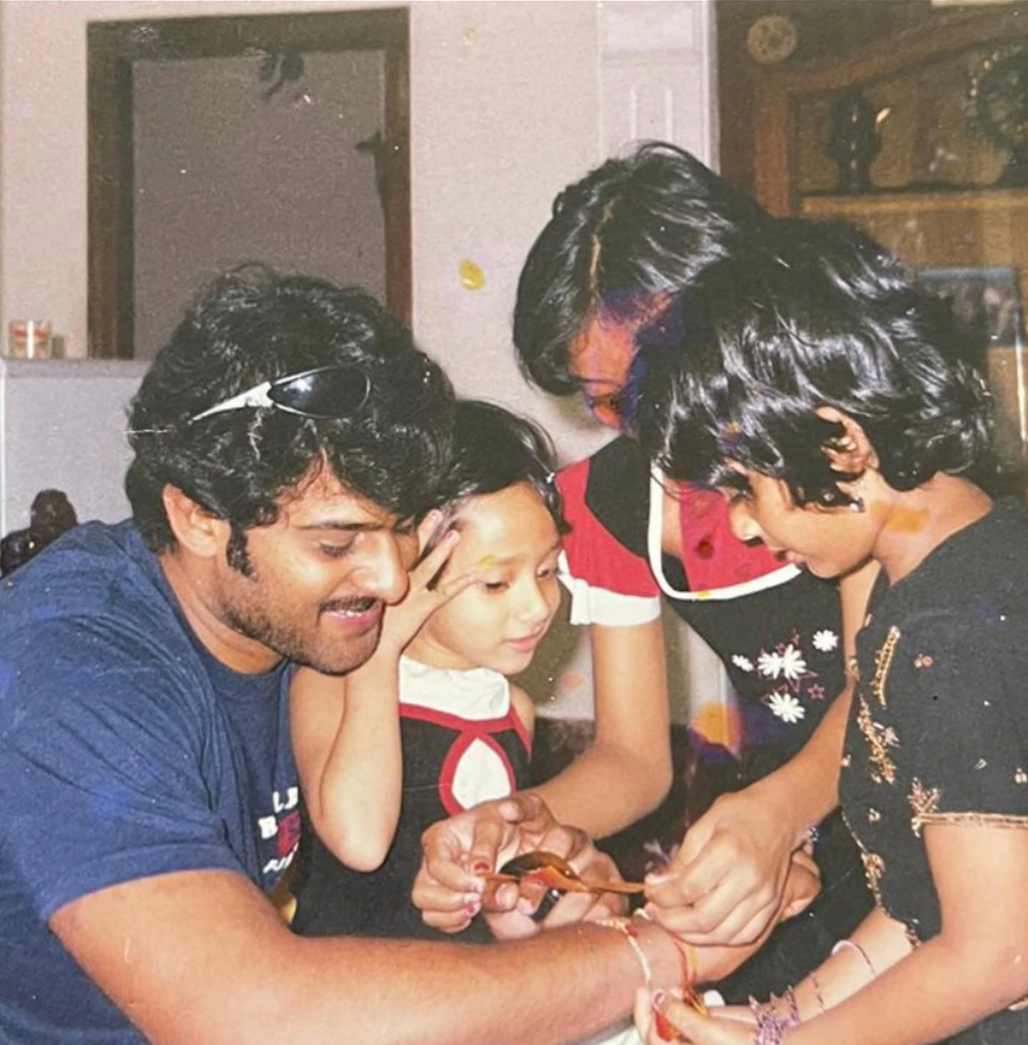 Prabhas Sister Praseedha Shares Photos with his Brother
