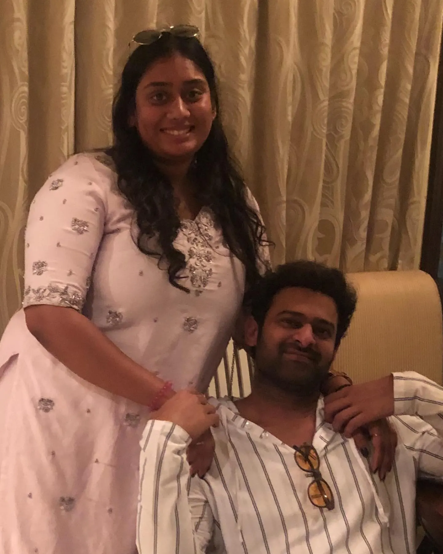 Prabhas Sister Praseedha Shares Photos with his Brother