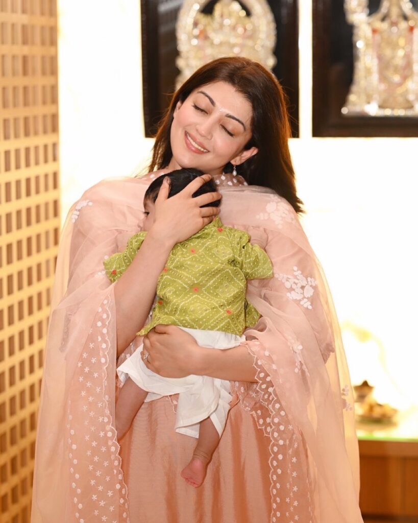 Pranita Subhash Shares Cute Photos with Her Daughter and Son  
