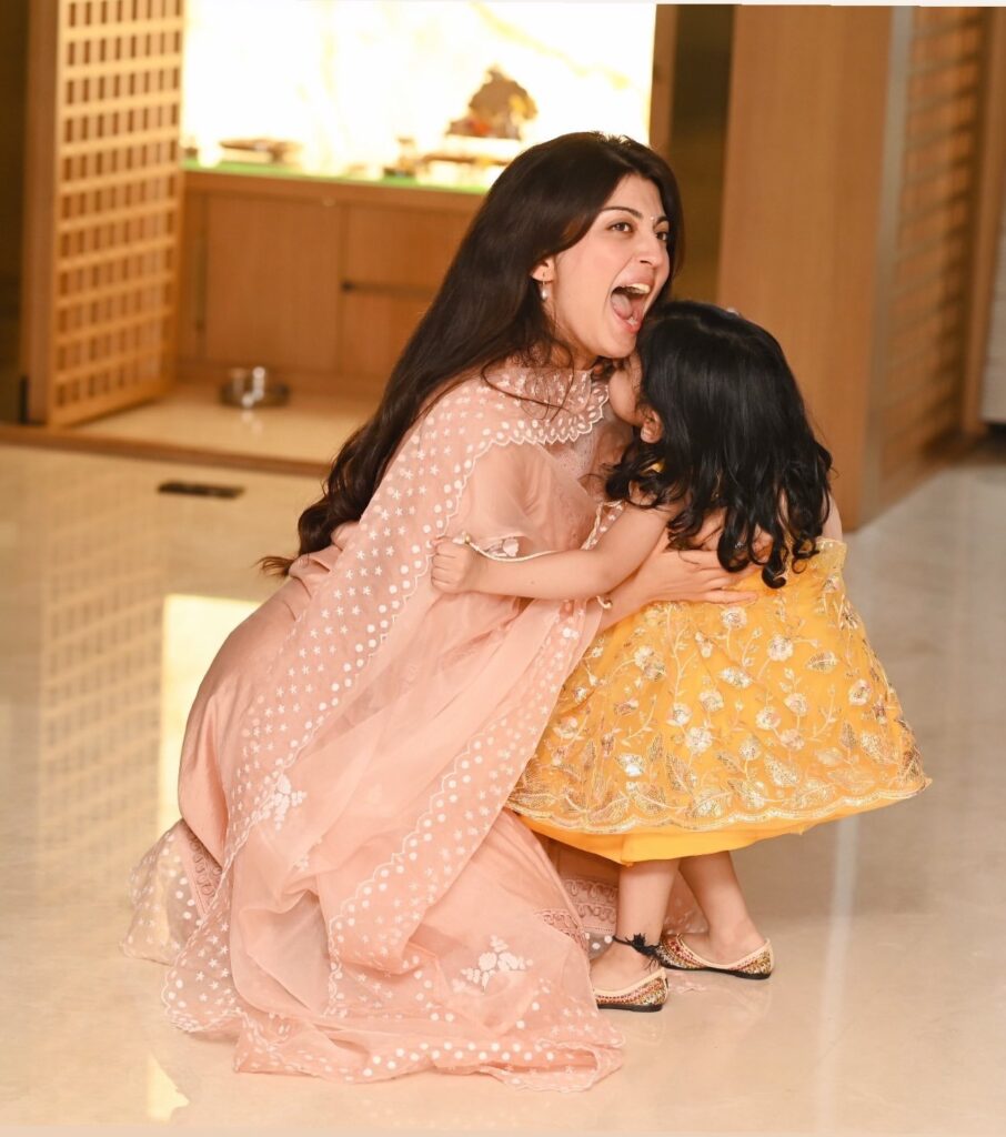 Pranita Subhash Shares Cute Photos with Her Daughter and Son  