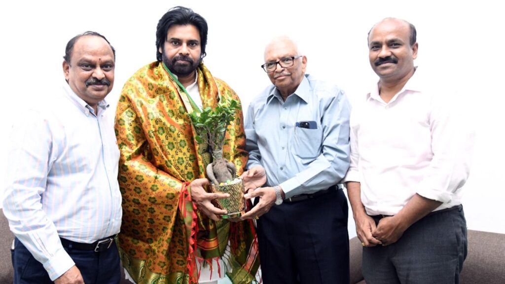 Purna Pictures MD Grandhi Vishwanath met Deputy Chief Minister Pawan Kalyan