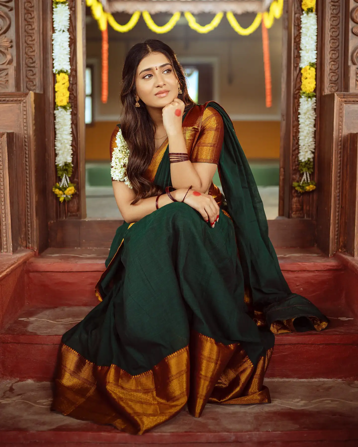 Rashi Singh Shining Looks in Half Saree