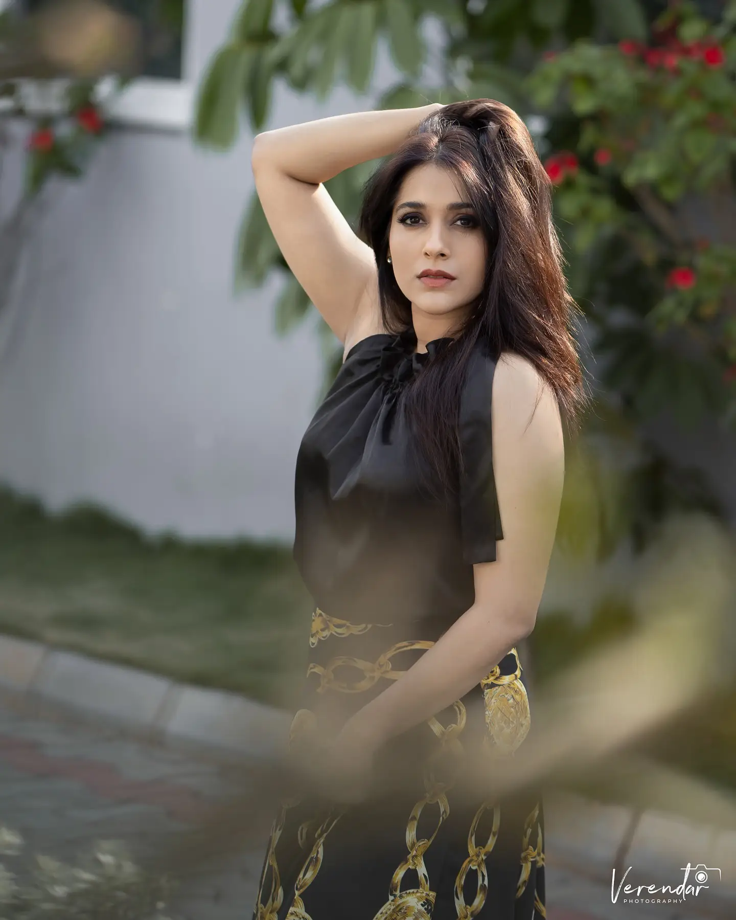 Rashmi Gautam Smashing Looks in Black Dress