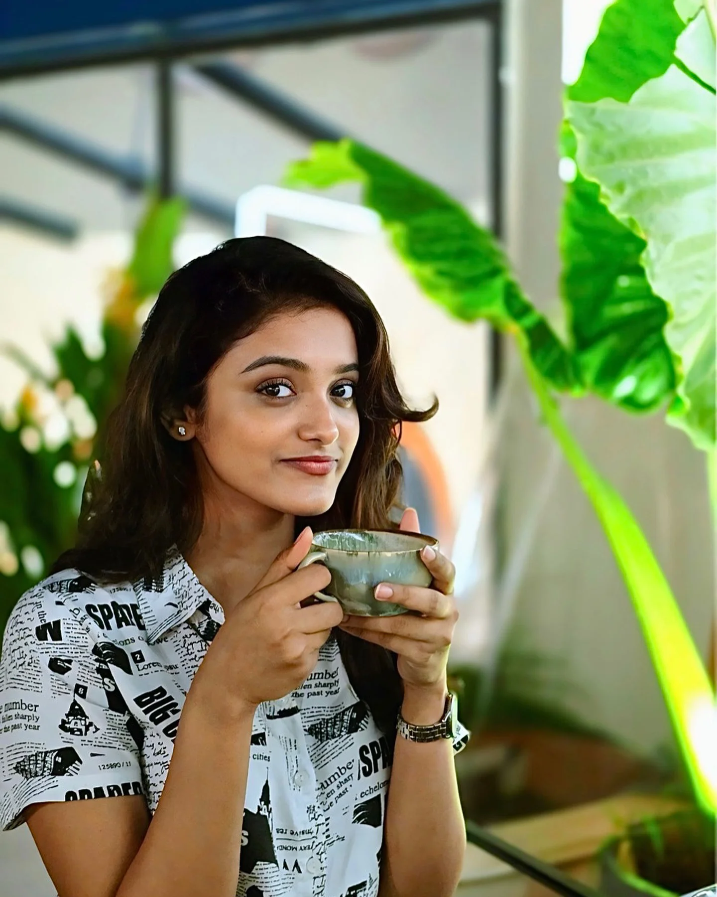 Roopa Koduvayur Cute Looks from Restaurant