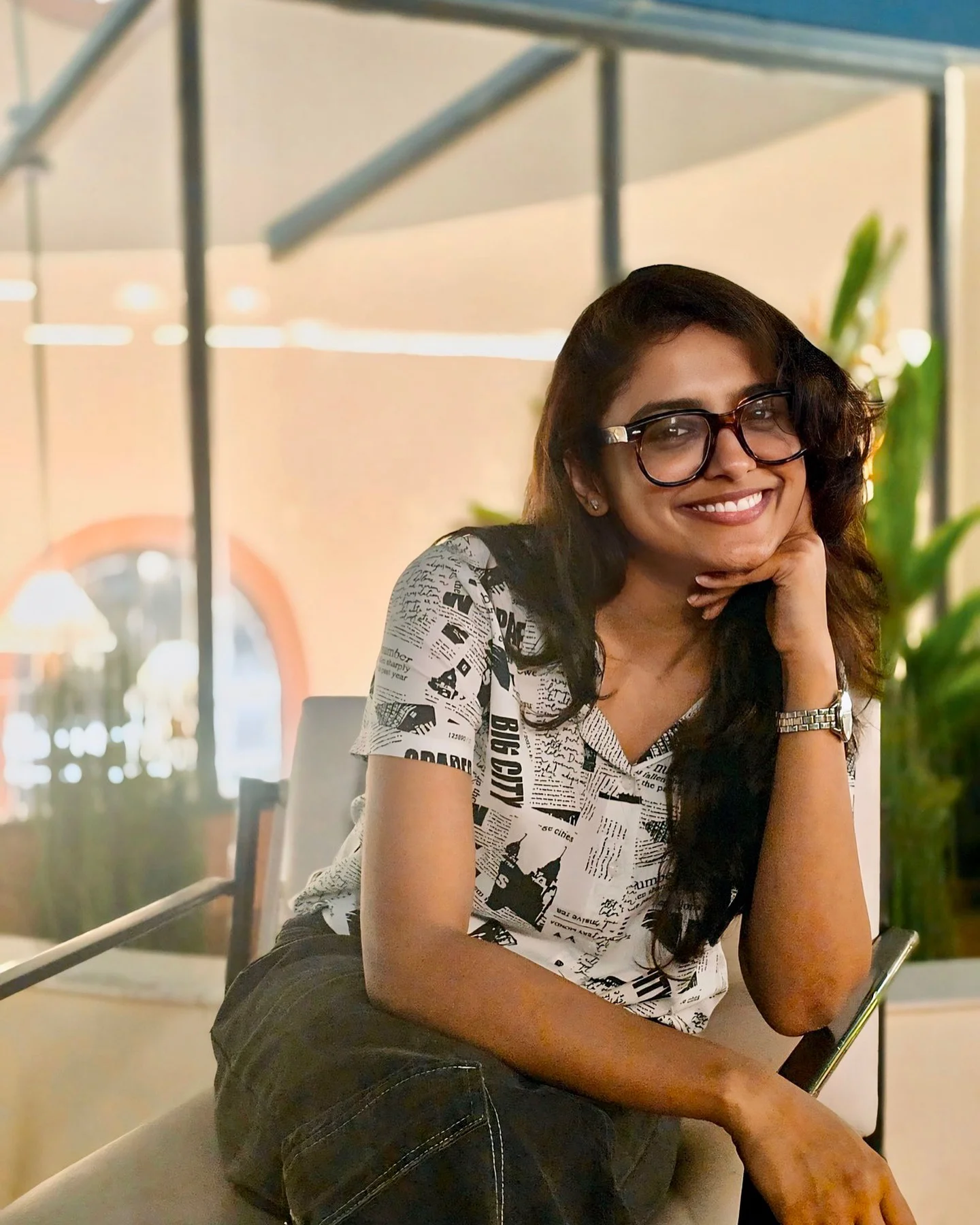 Roopa Koduvayur Cute Looks from Restaurant