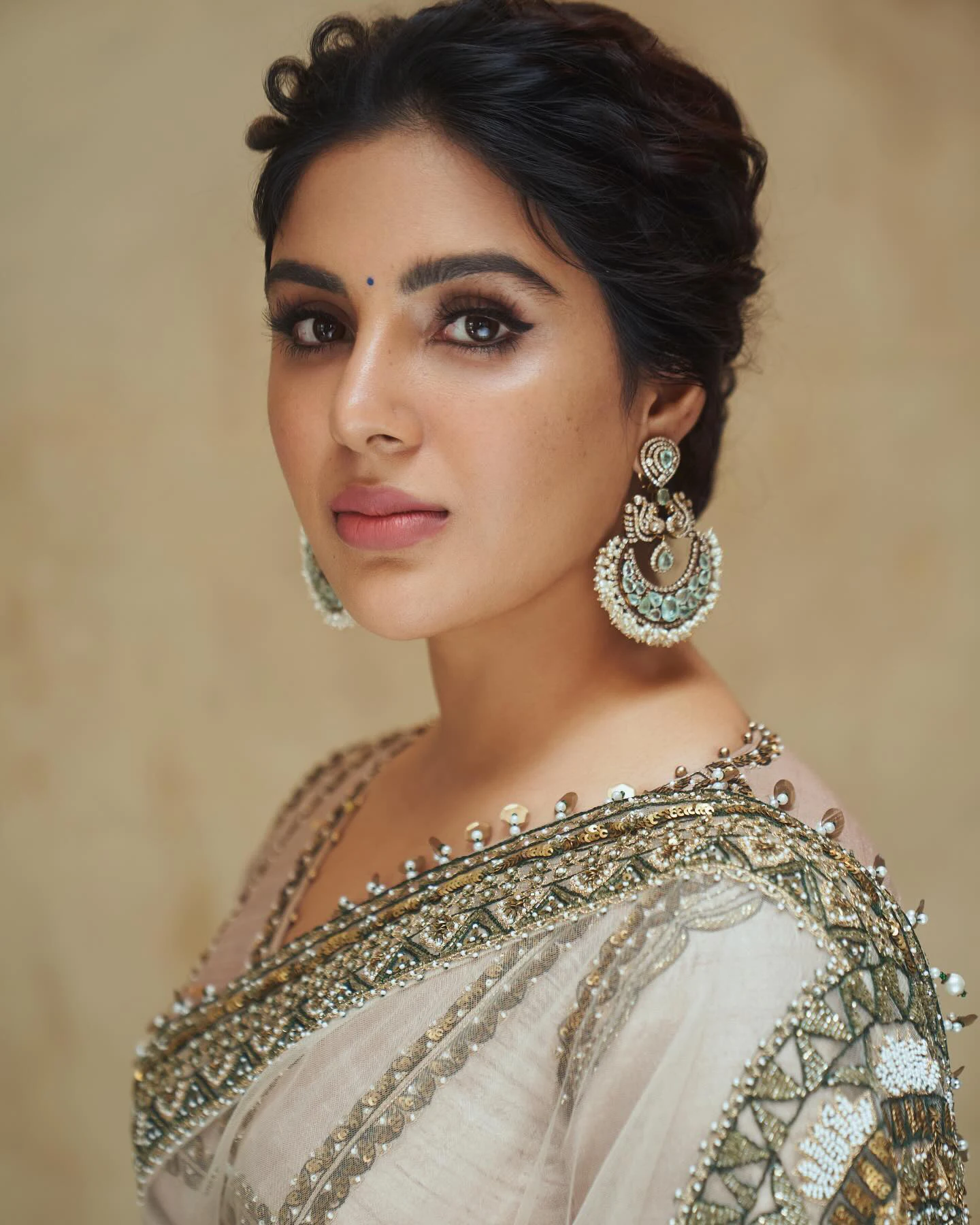 Samyuktha Stunning Looks in Saree