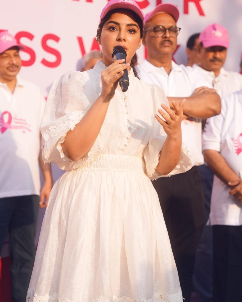 Actress Samyuktha Participated in Balakrishna Basavatarakam Cancer Hospital Awareness Program 