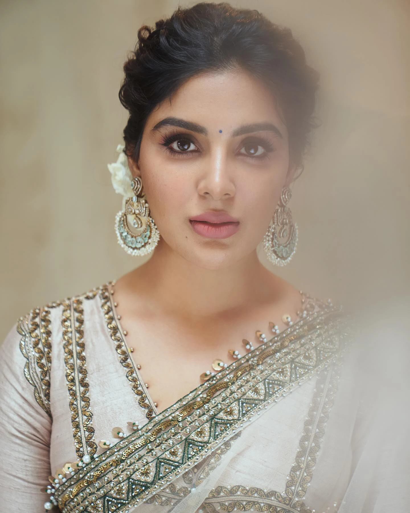 Samyuktha Stunning Looks in Saree