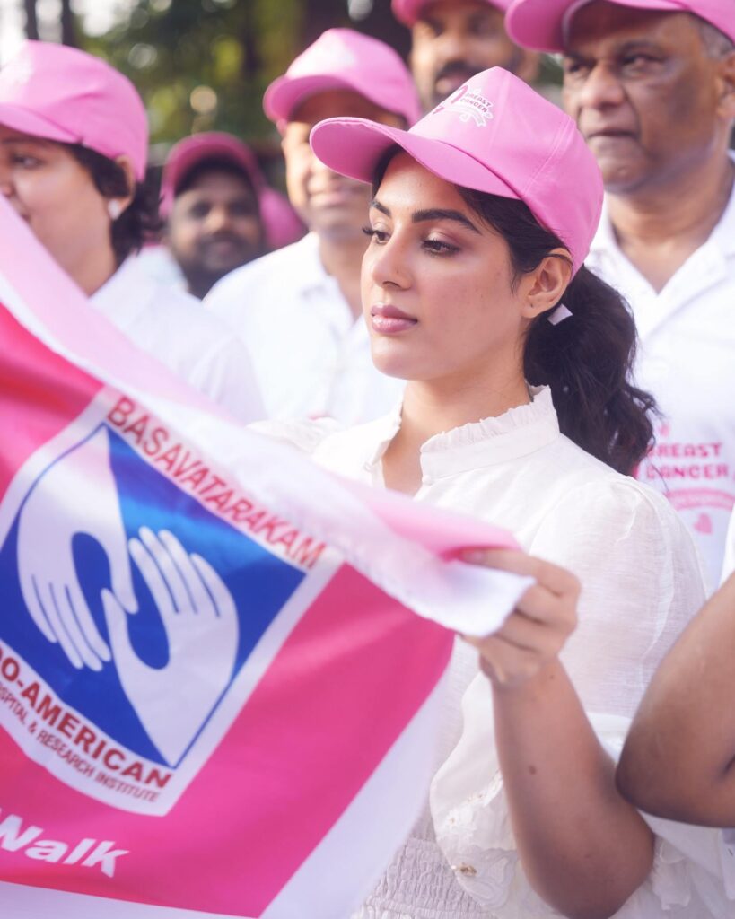 Actress Samyuktha Participated in Balakrishna Basavatarakam Cancer Hospital Awareness Program 