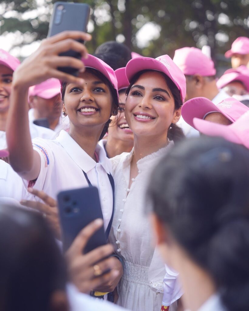 Actress Samyuktha Participated in Balakrishna Basavatarakam Cancer Hospital Awareness Program 