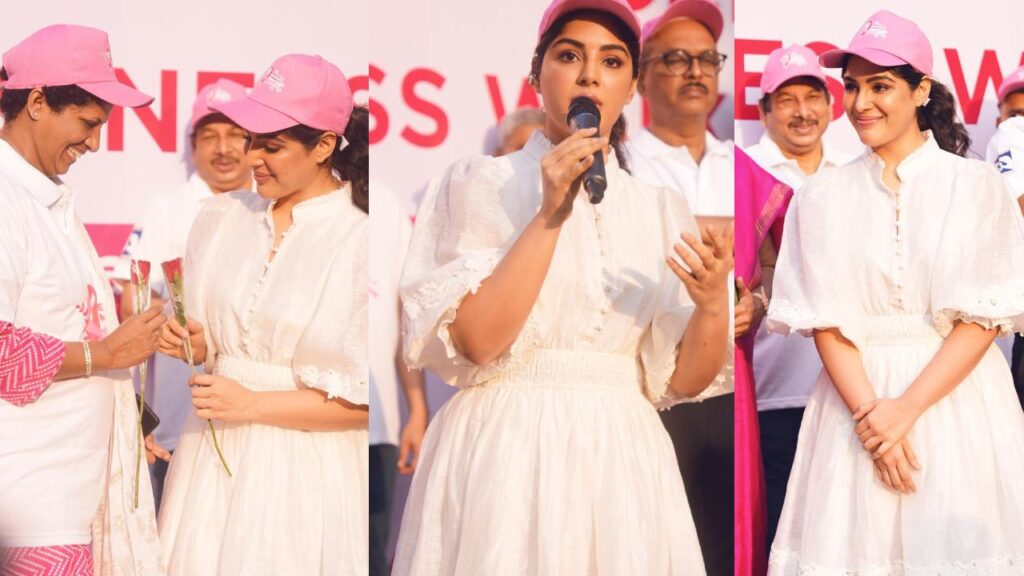 Actress Samyuktha Participated in Balakrishna Basavatarakam Cancer Hospital Awareness Program