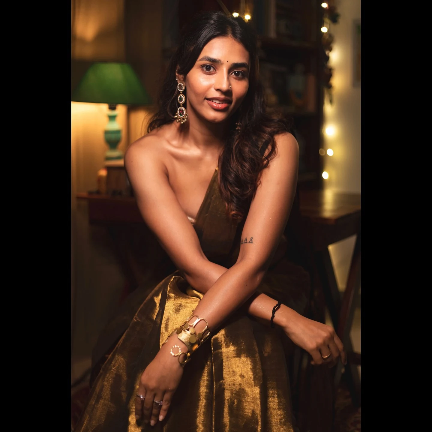 Sapthami Gowda Stunning Looks in Saree