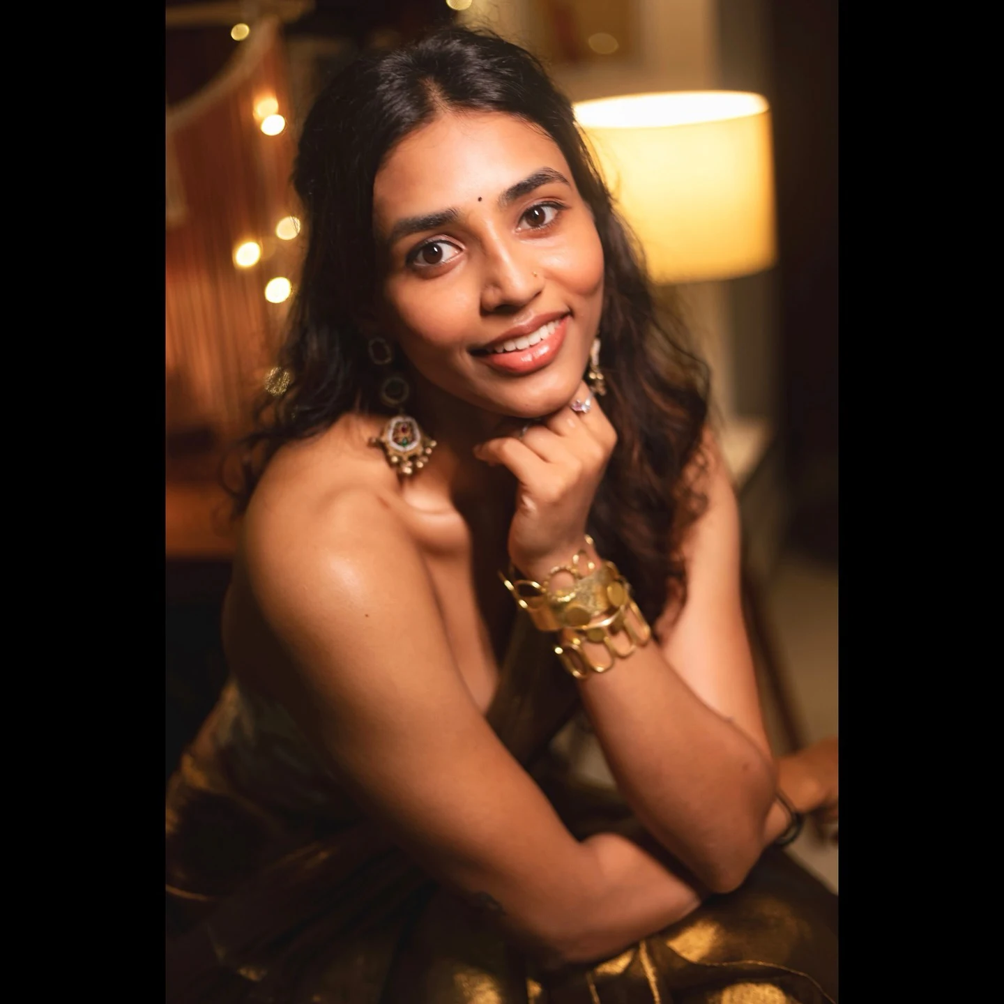 Sapthami Gowda Stunning Looks in Saree