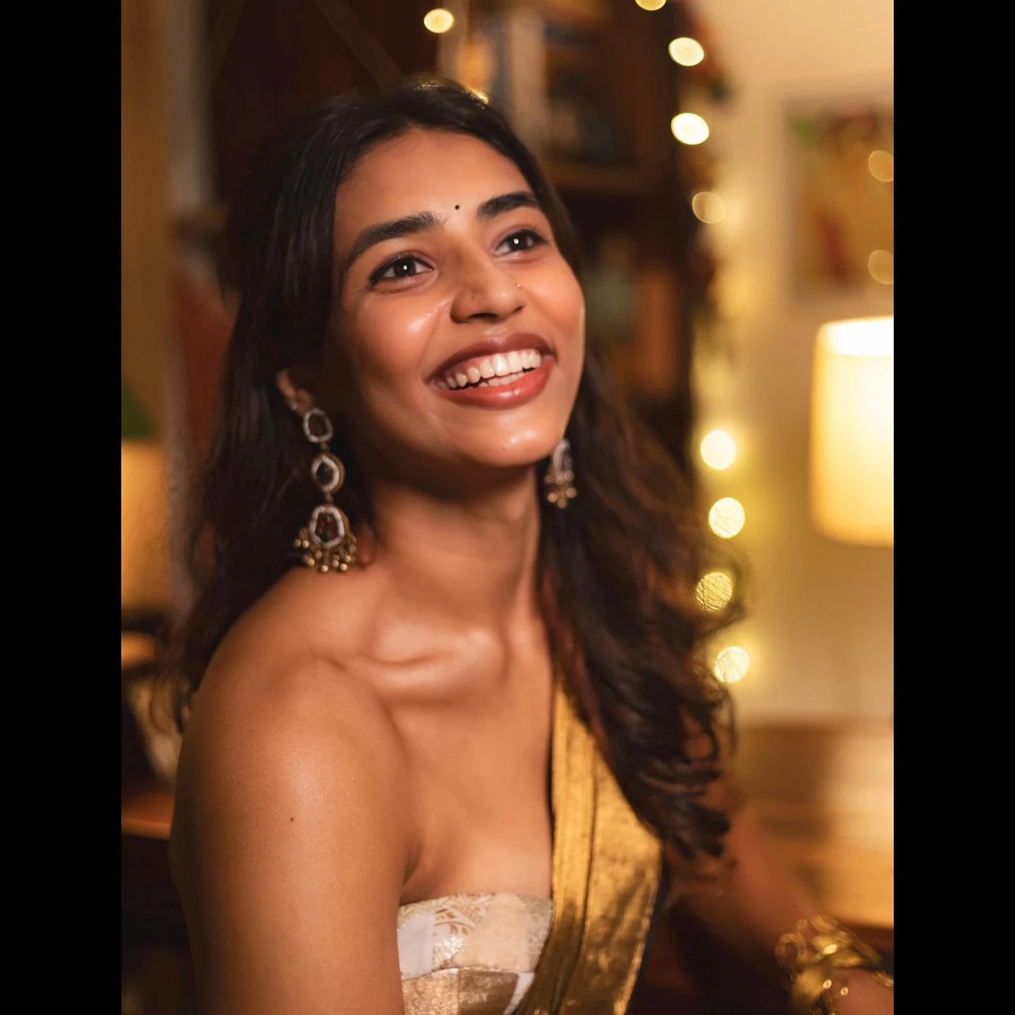 Sapthami Gowda Stunning Looks in Saree