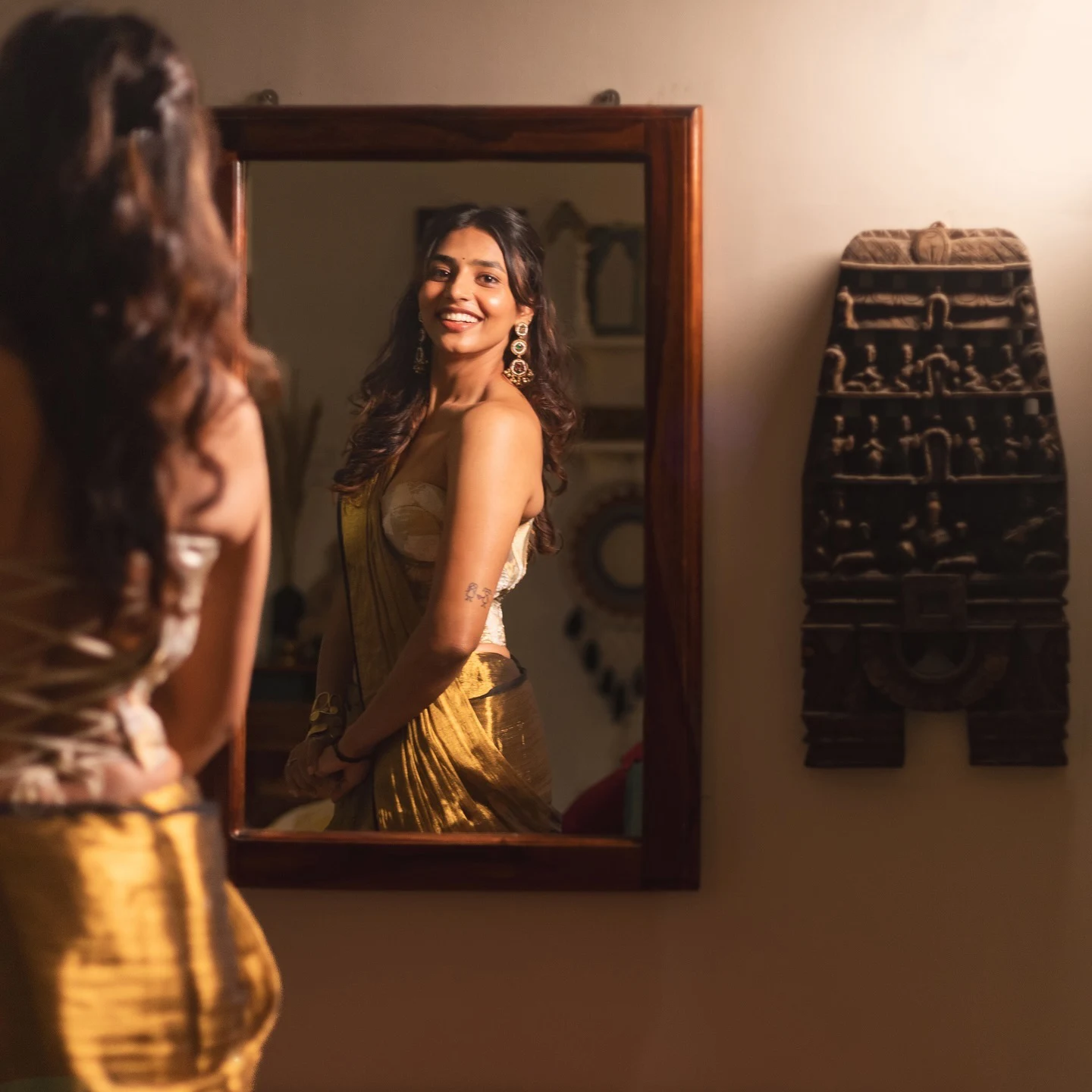 Sapthami Gowda Stunning Looks in Saree