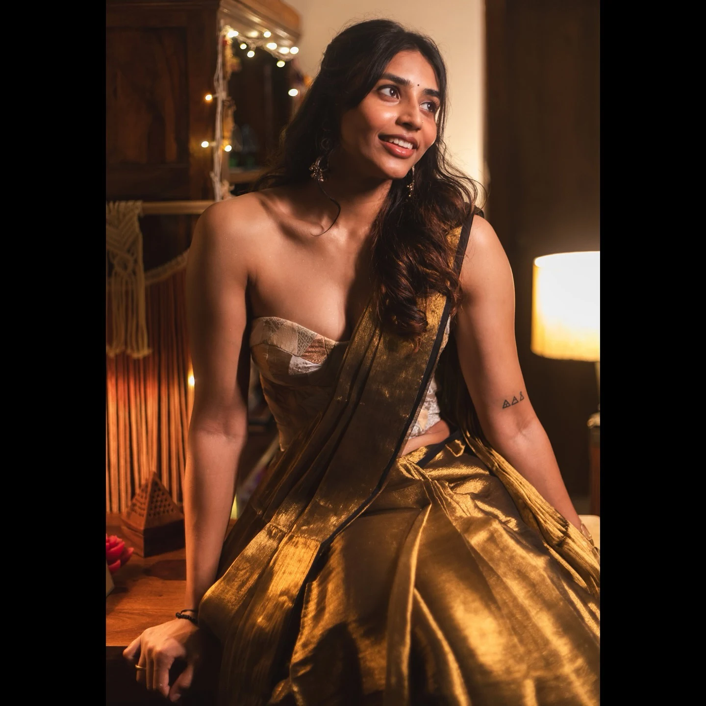 Sapthami Gowda Stunning Looks in Saree