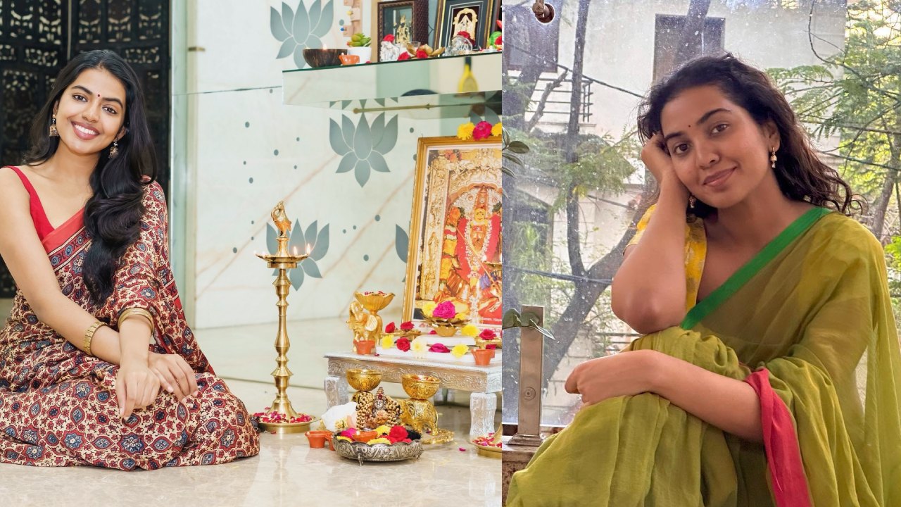 Shivani – Shivathmika : అక్కాచెల్లెళ్ల దసరా పండగ.. చీరకట్టులో శివాని, శివాత్మిక సందడి..