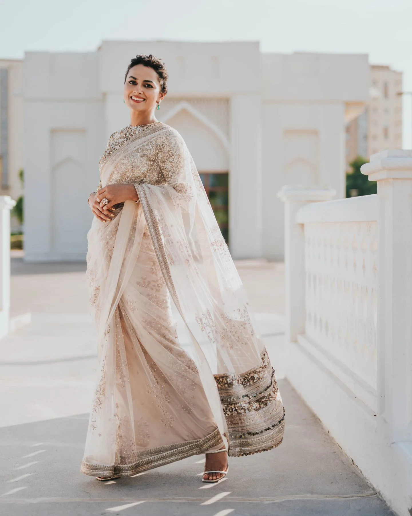 Shraddha Srinath Shines in Saree for Diwali