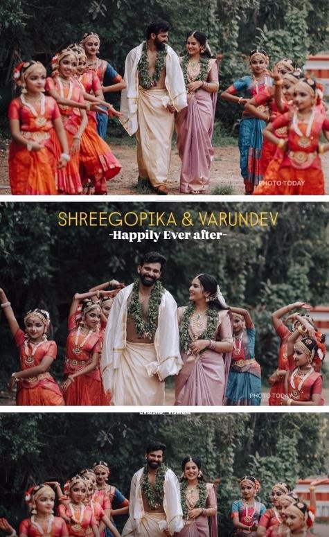 Malayali Actress Shree Gopika Married Varundev in Guruvayur Temple 