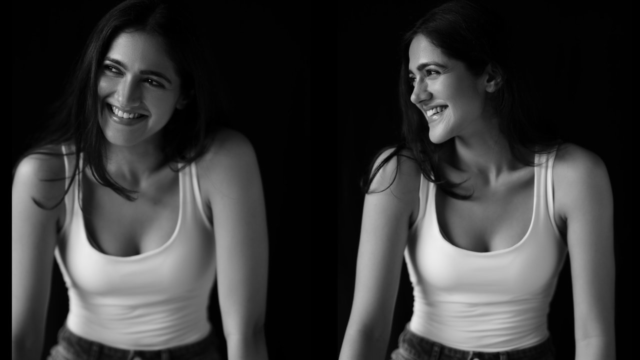 Simran Choudhary : క్యూట్ గా నవ్వుతూ తన అందాలతో వలవేస్తున్న సిమ్రాన్ చౌదరి..