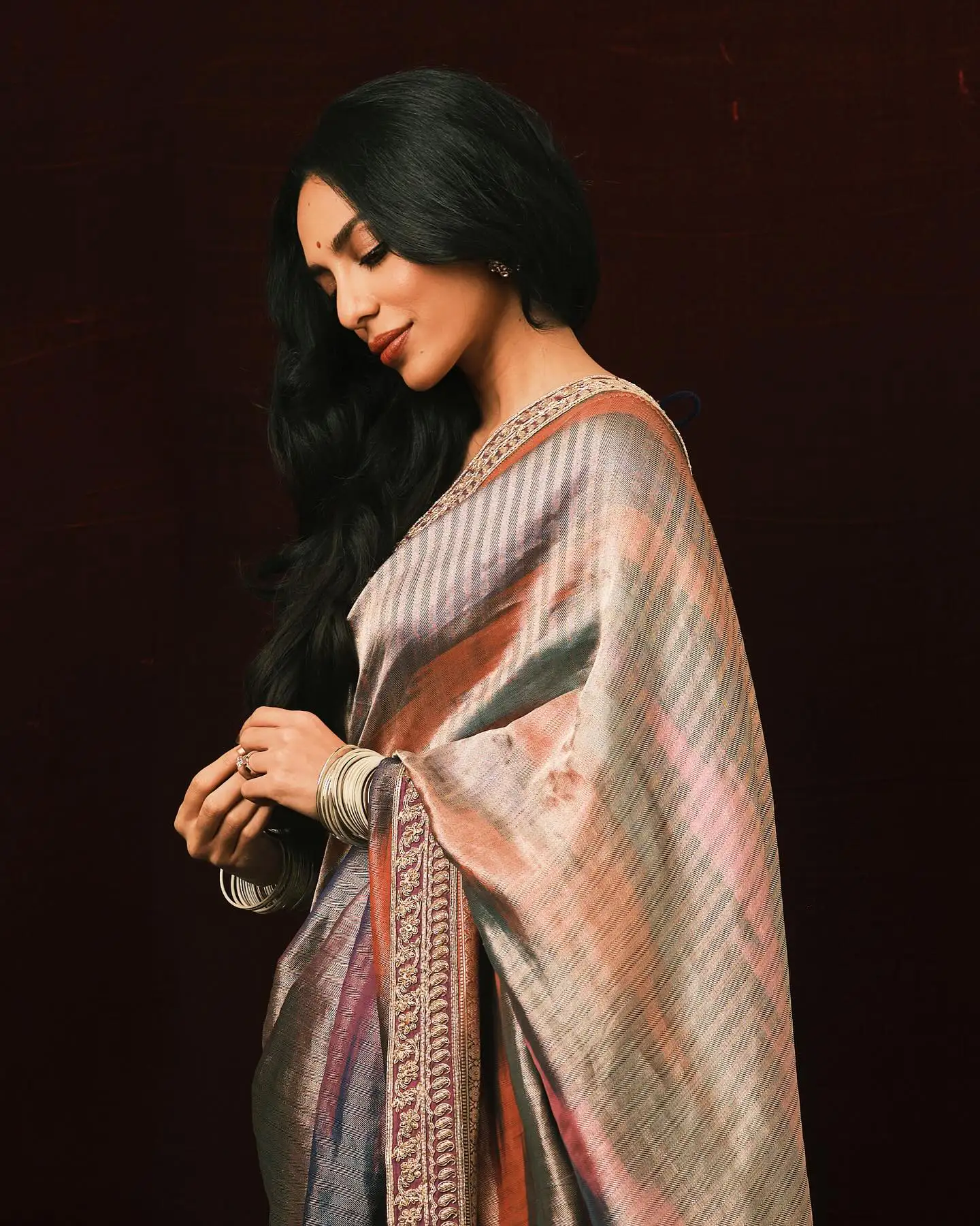Sobhita Dhulipala Stunning Looks in Saree after Starting Wedding Works