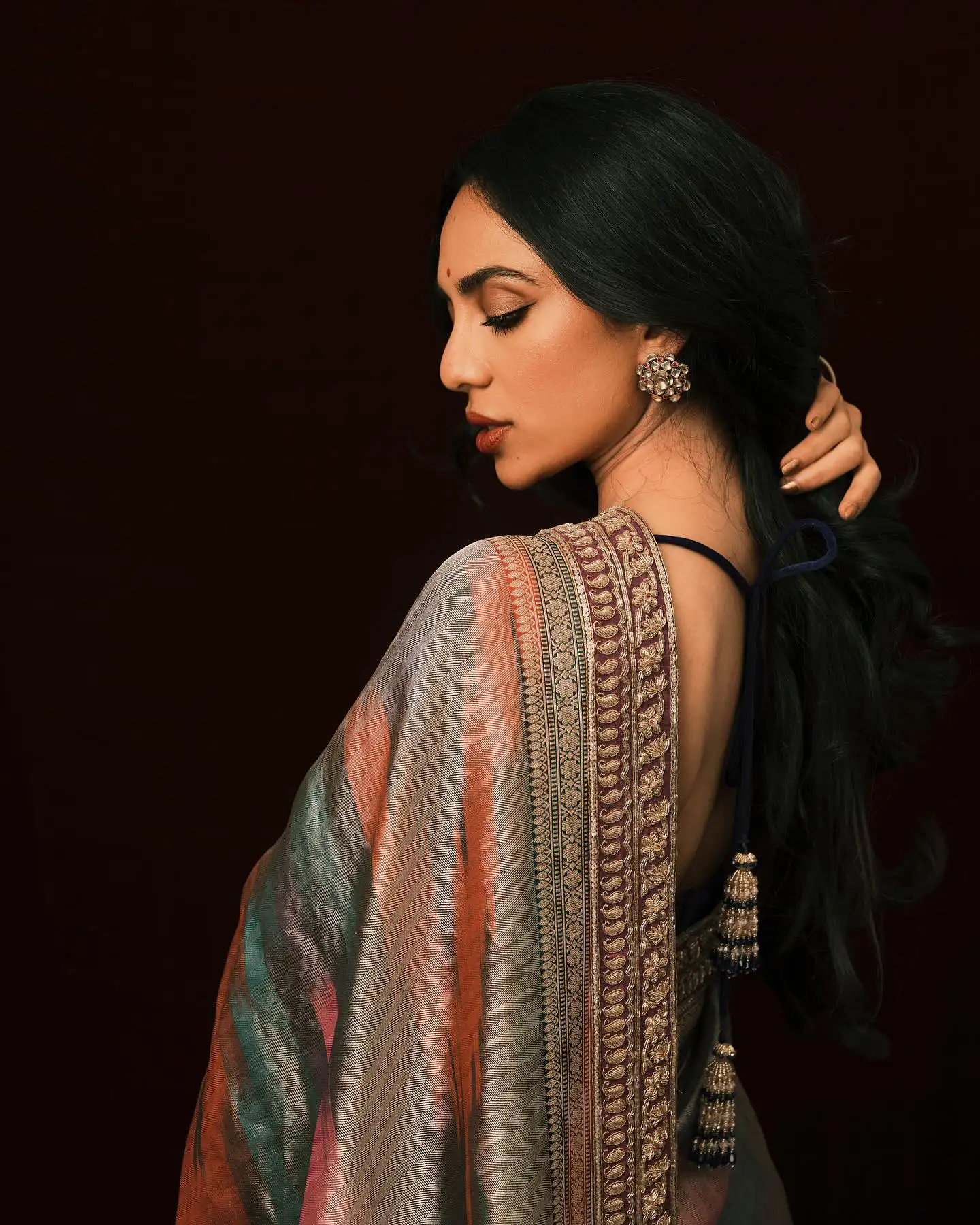 Sobhita Dhulipala Stunning Looks in Saree after Starting Wedding Works