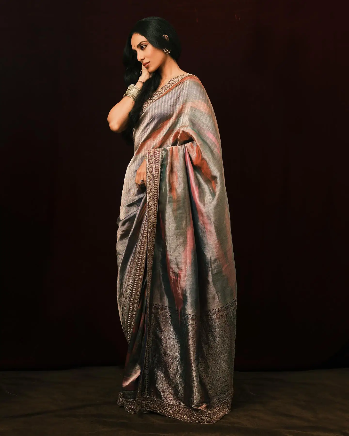 Sobhita Dhulipala Stunning Looks in Saree after Starting Wedding Works
