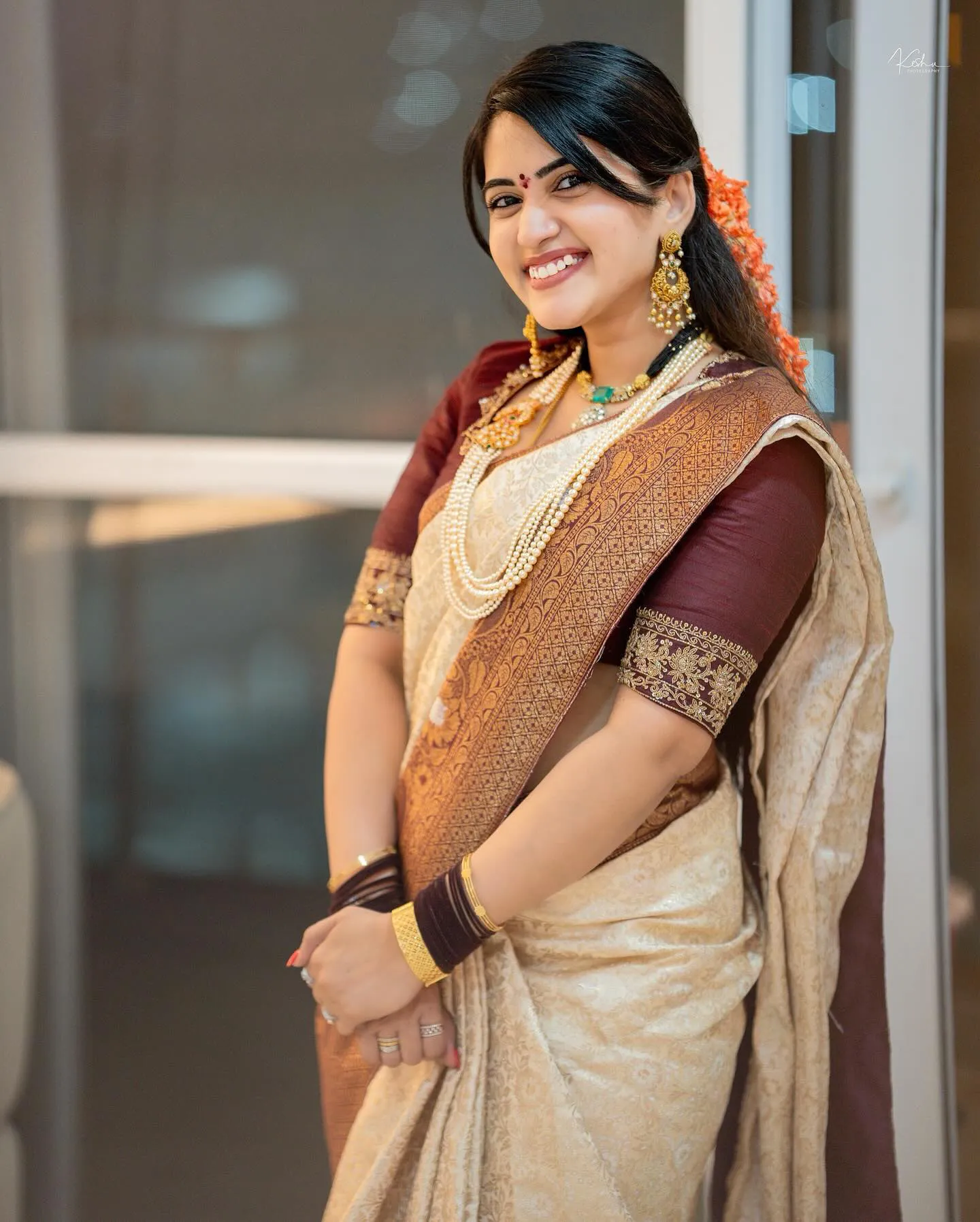 Sravanthi Chokarapu Bathukamma Festival Special Photos