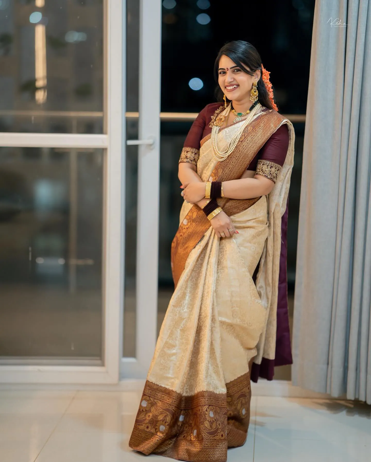 Sravanthi Chokarapu Bathukamma Festival Special Photos