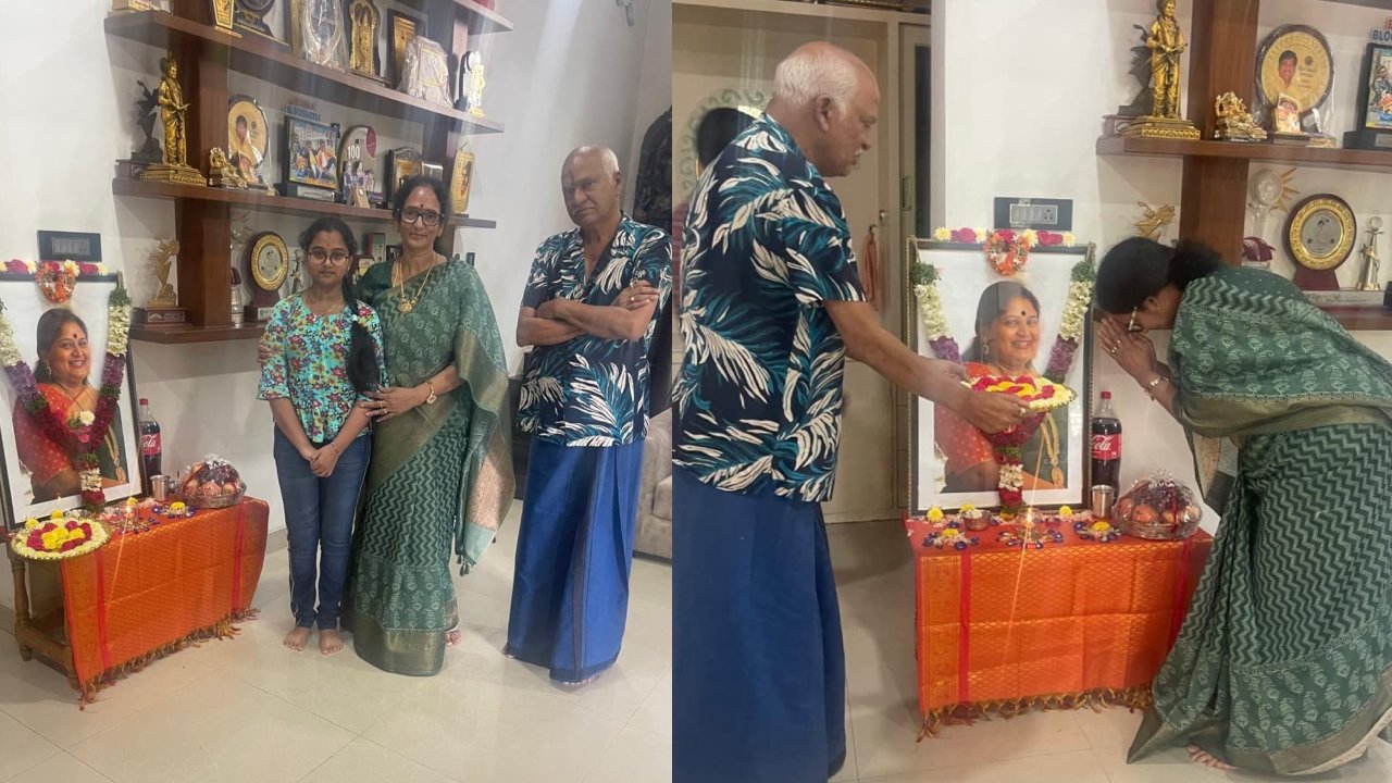 Syamala Devi : రాజేంద్రప్రసాద్ కూతురికి నివాళులు అర్పించి.. పరామర్శించిన ప్రభాస్ పెద్దమ్మ.. ఫొటోలు వైరల్..