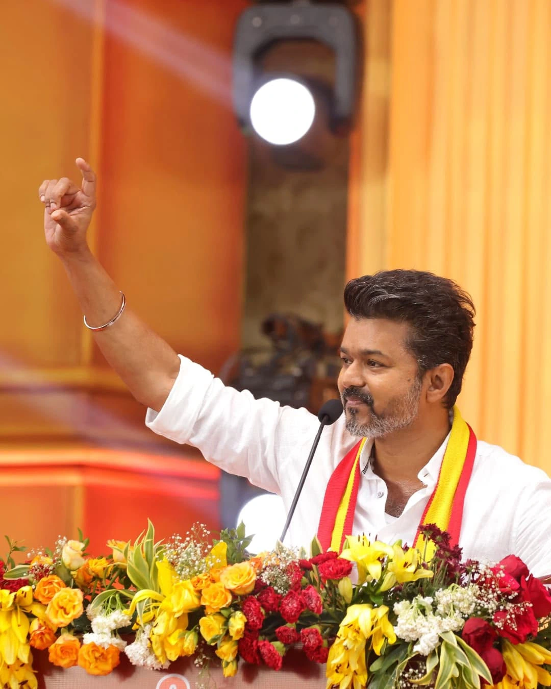 Tamil Star Vijay Photos from Tamilaga Vettri Kazhagam Party First Public Meeting