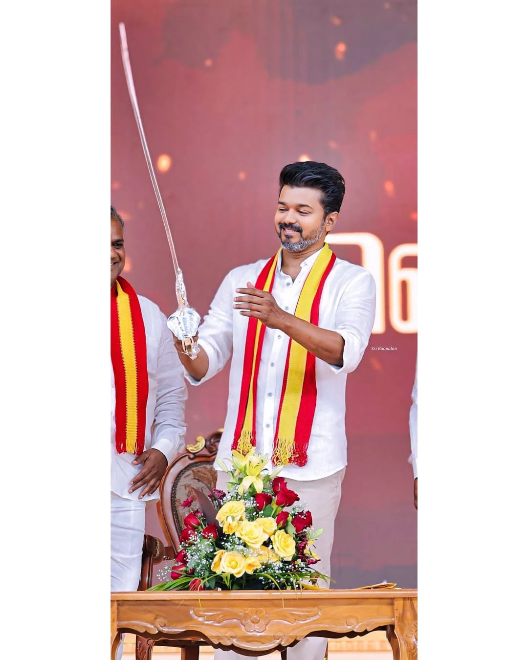Tamil Star Vijay Photos from Tamilaga Vettri Kazhagam Party First Public Meeting