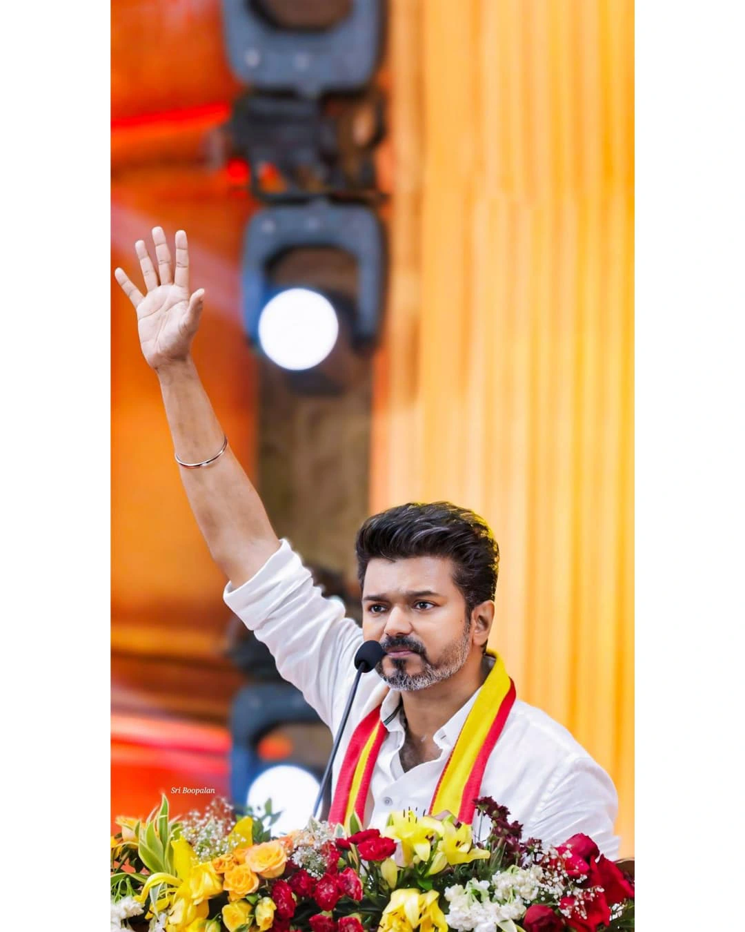 Tamil Star Vijay Photos from Tamilaga Vettri Kazhagam Party First Public Meeting