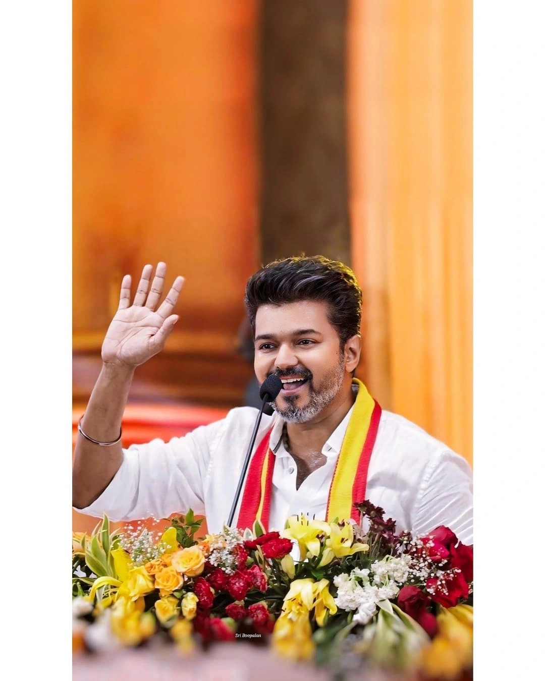 Tamil Star Vijay Photos from Tamilaga Vettri Kazhagam Party First Public Meeting