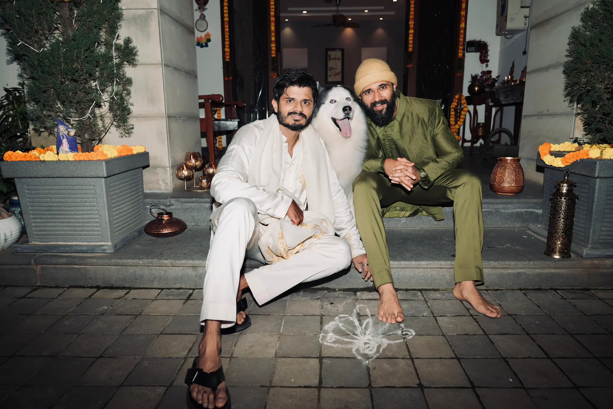 Vijay Deverakonda Diwali Celebrations with Family