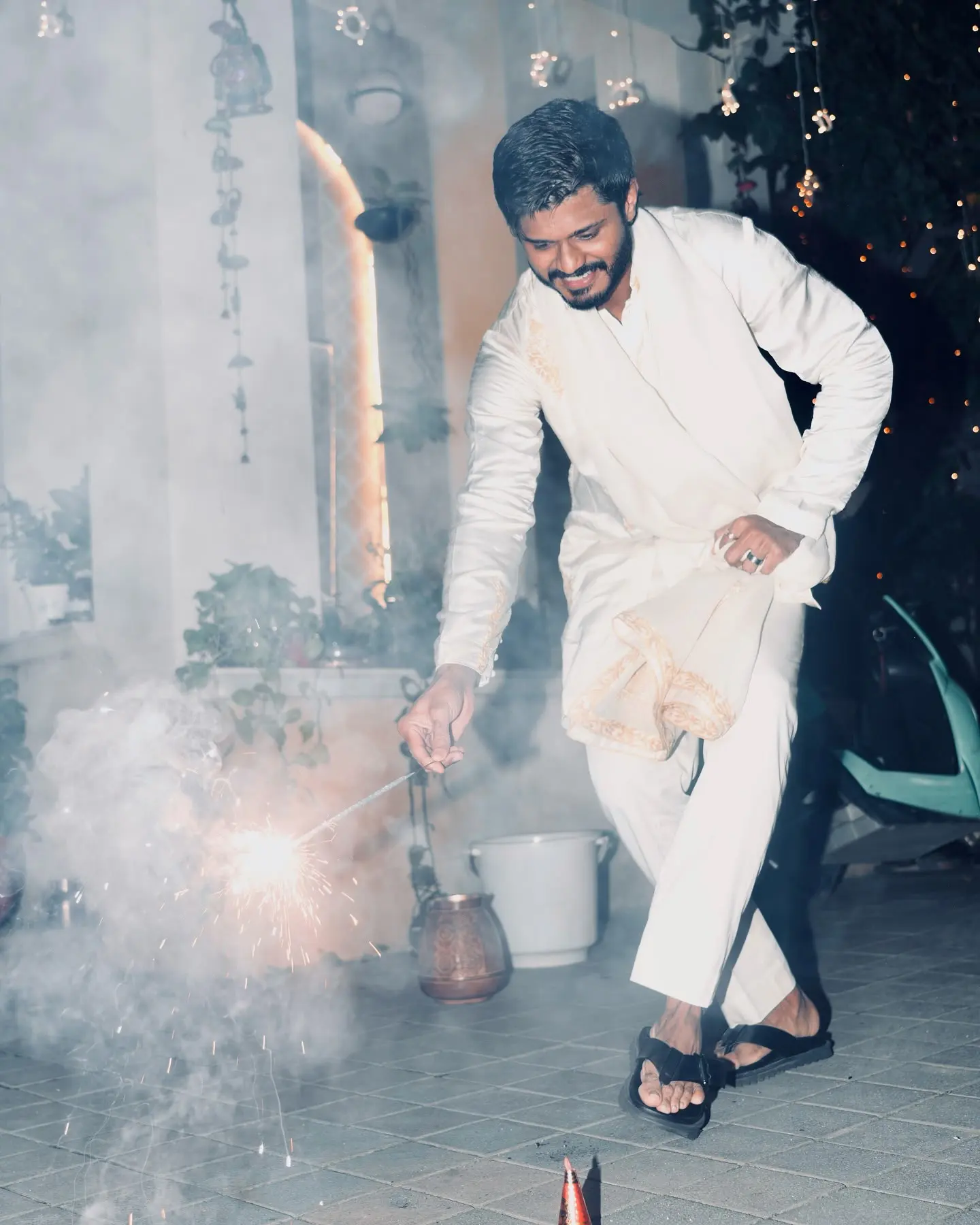 Vijay Deverakonda Diwali Celebrations with Family