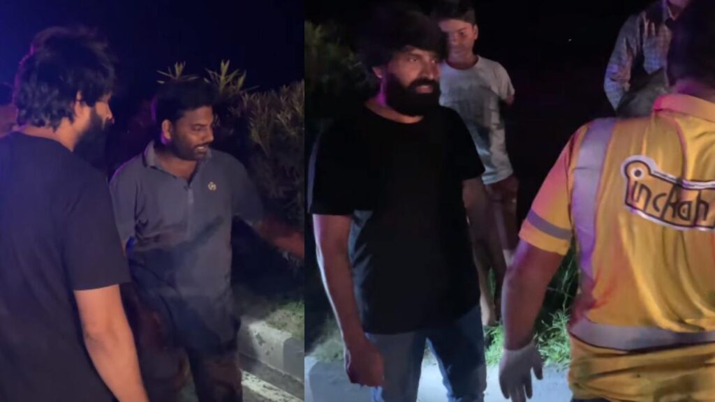 Jani Master shares an Midnight Highway Accident Video it goes Viral