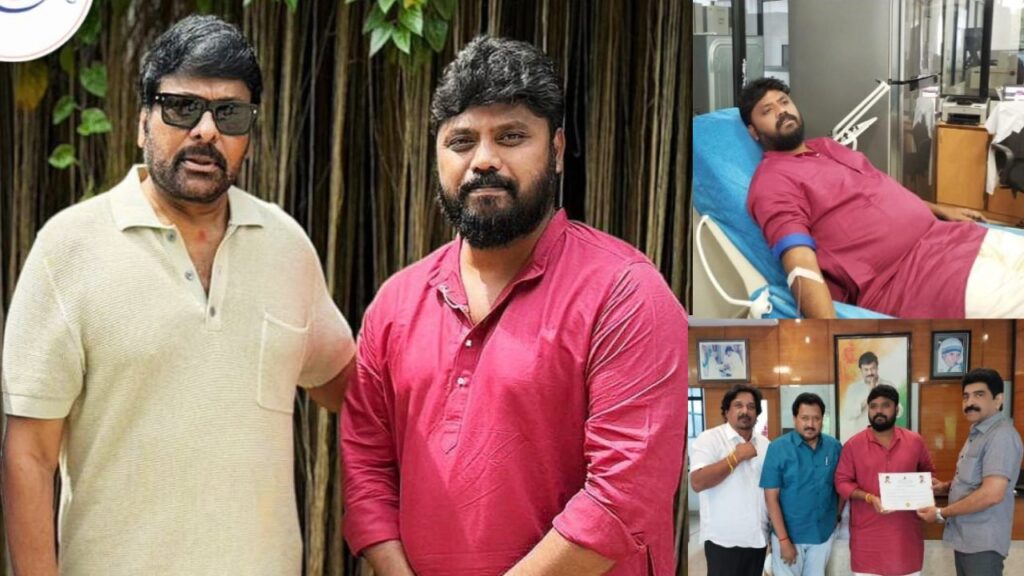 karnataka mla pradeep eshwar donates blood at chiranjeevi blood bank