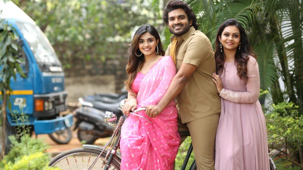 Kiran Abbavaram Riding a bicycle with Heroines for KA Movie Promotions Photos goes Viral 