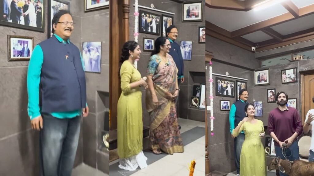 Prabhas Birthday King Krishnam Raju statue video goes viral
